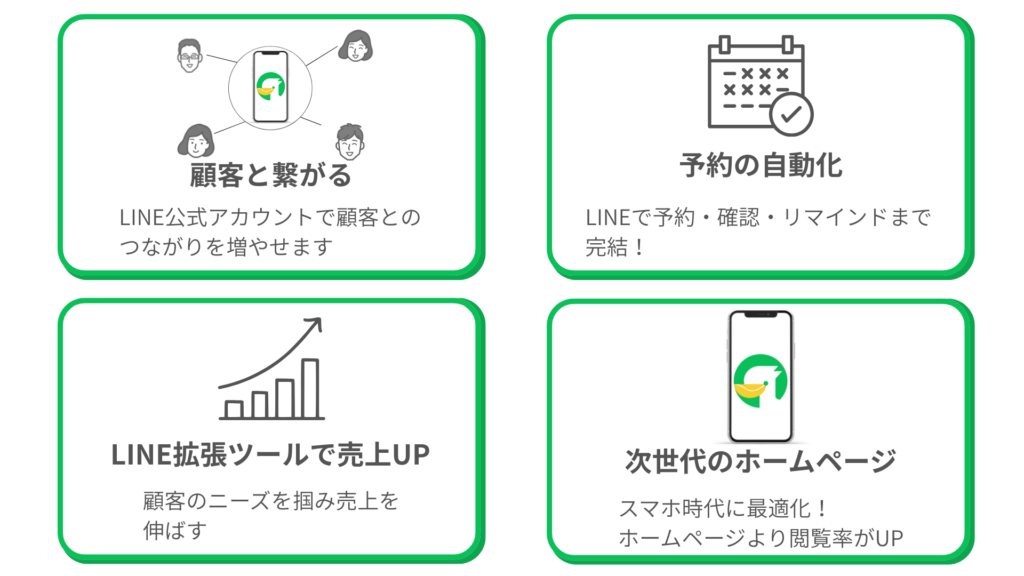 LINE公式アカウントで解決